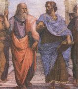 unknow artist aristoteles och platon painting